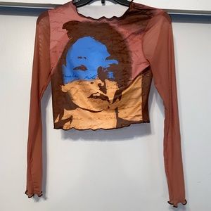 2 piece set crop top and long skirt trendy